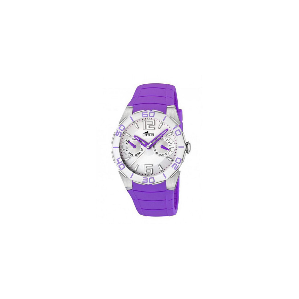 RELOJ LOTUS STYLE MULTIFUNCION CAUCHO LILA - 15701/6