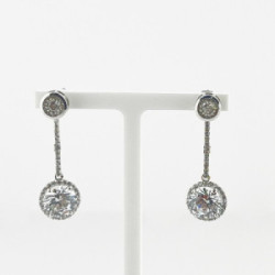 PENDIENTES COMPROMISO ORO BLANCO LUZ - M-646752B