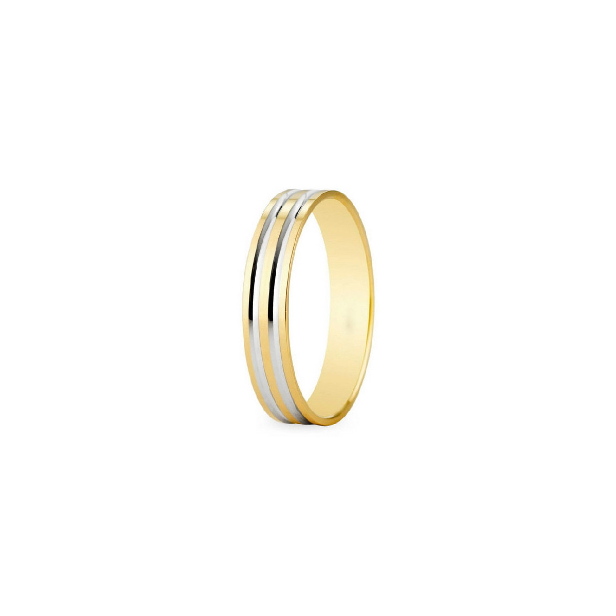 ALIANZA ARGYOR  BICOLOR DOS LINEAS DE ORO - 5140210R