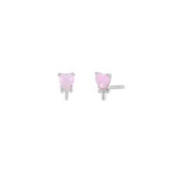 PENDIENTES MAREA PIEDRA ROSA - D03001/AN
