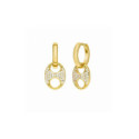 PENDIENTES MAREA AROS PLATA CHAPADA - D02201/AR