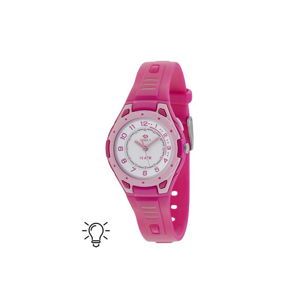 RELOJ MAREA SILICONA ROSA - B25137/4