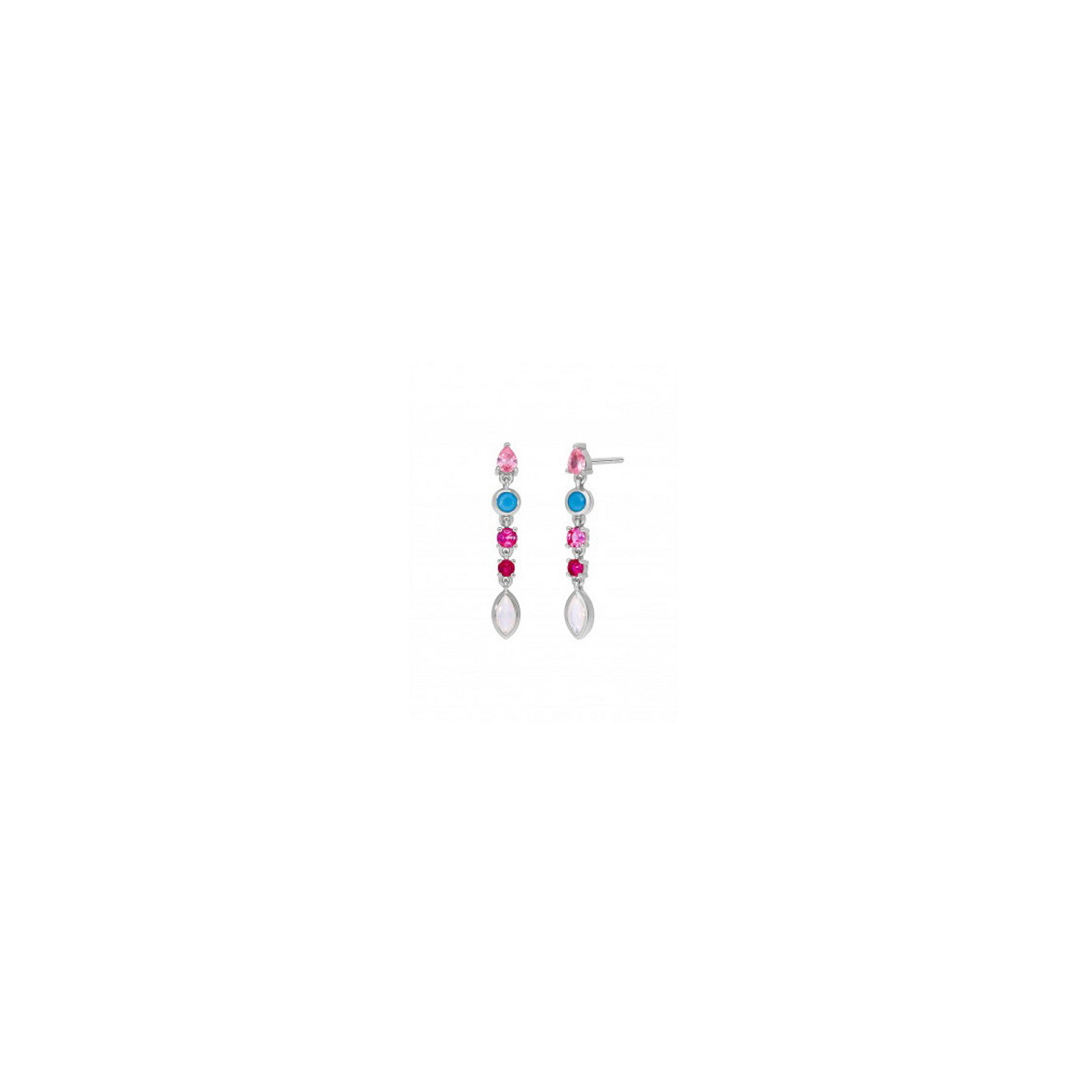 PENDIENTES MAREA LARGOS CIRCONITAS - D02501/AJ