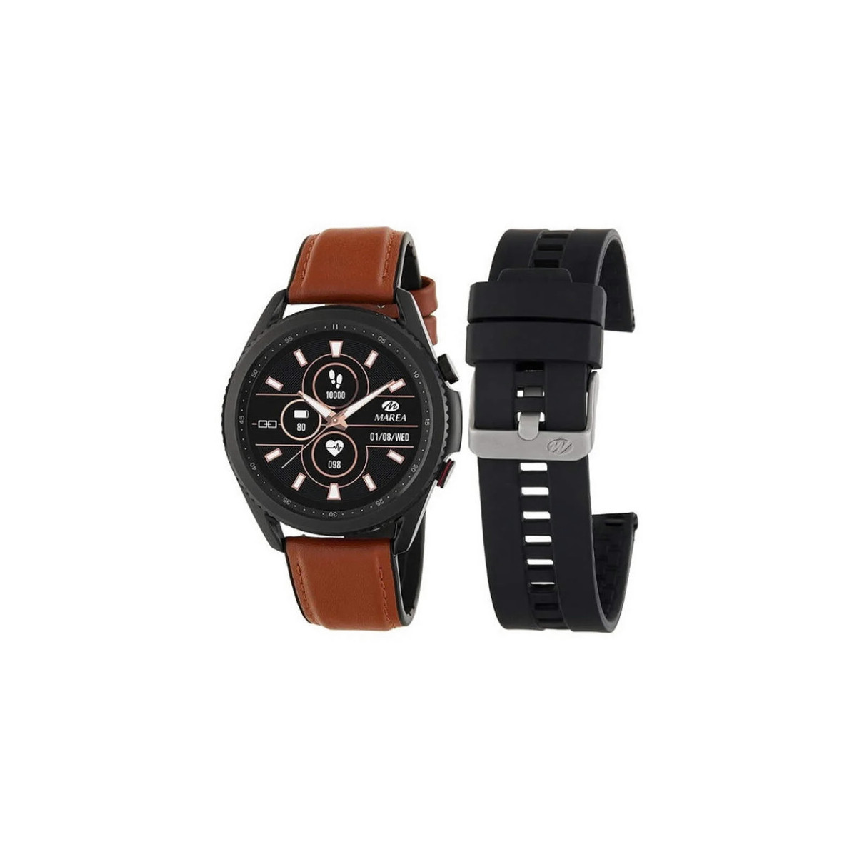 RELOJ MAREA SMARTWATCH  REDONDO IP NEGRO - B57011/2