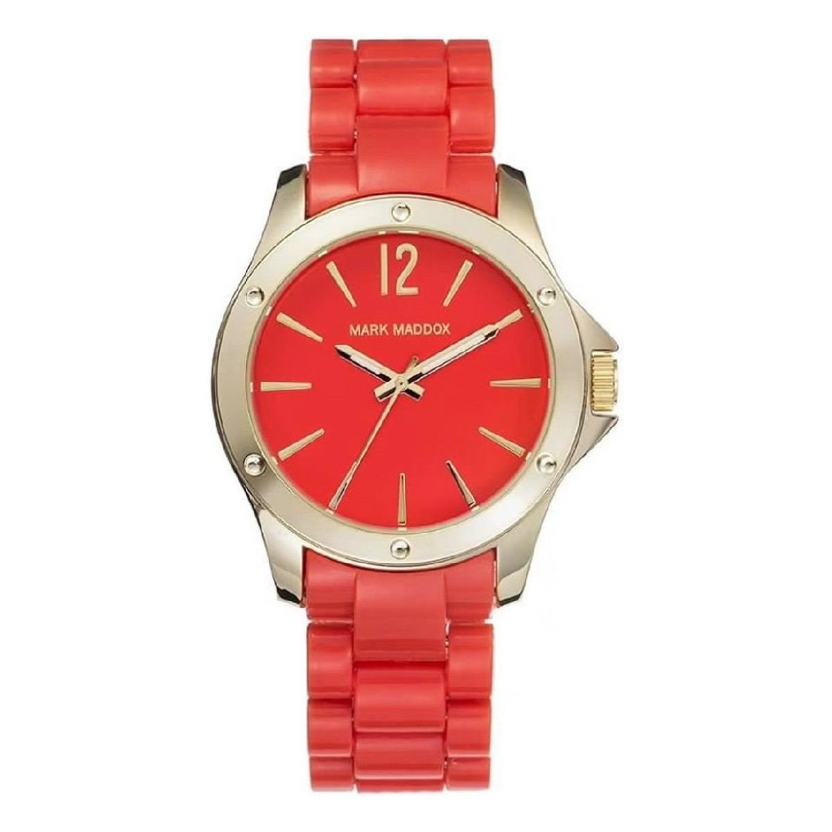 RELOJ MARK MADDOX NARANJA LACADO - MP3016-45