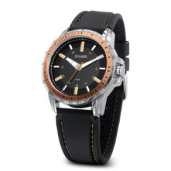 RELOJ DUWARD CAUCHO ESFERA NEGRA - D85301.04