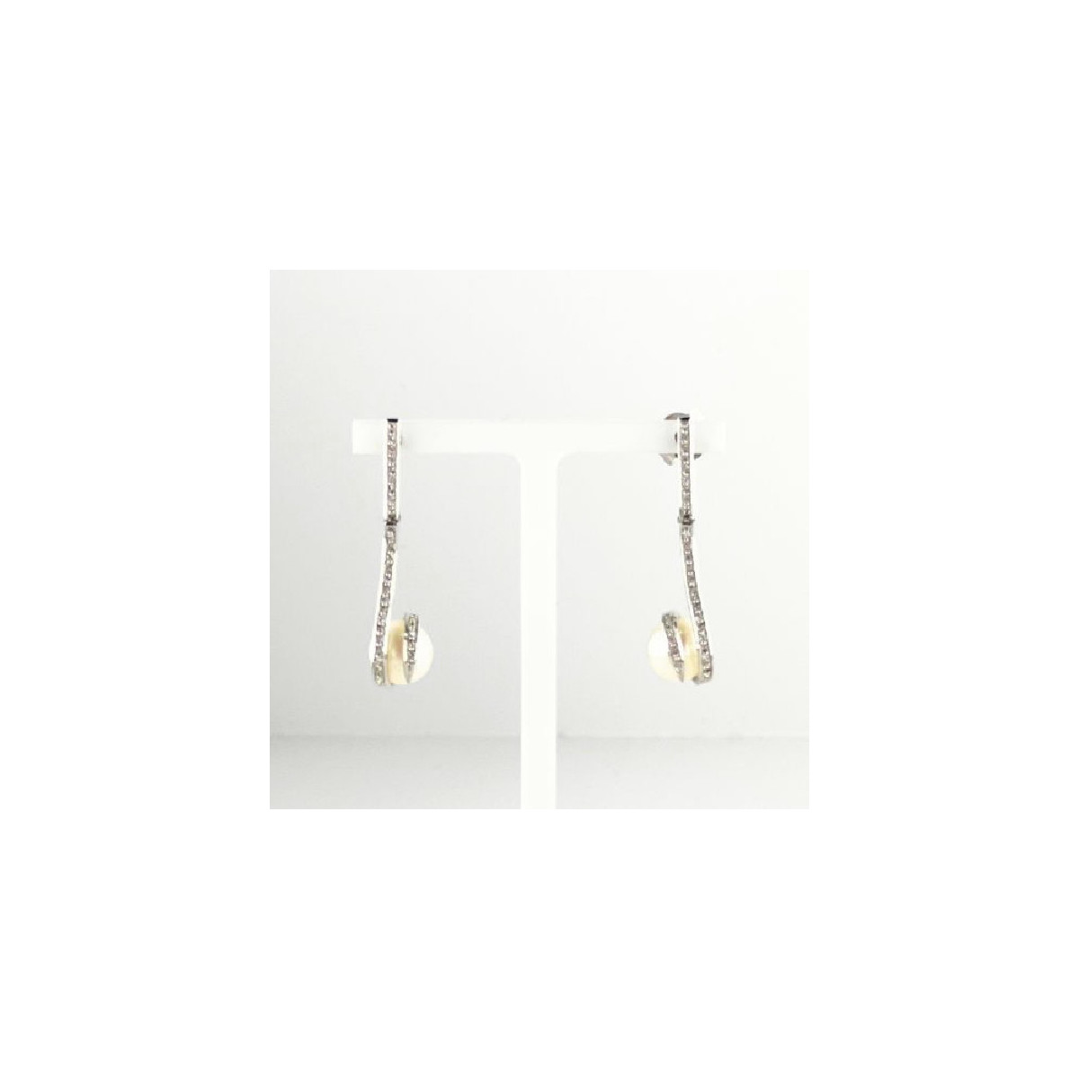 PENDIENTES ANTONIO CORDÓN PERLA Y BRLLANTES - 9648221004