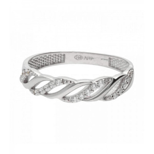 ANILLO ANTONIO CORDÓN ONDAS CIRCONITAS - M-1089524