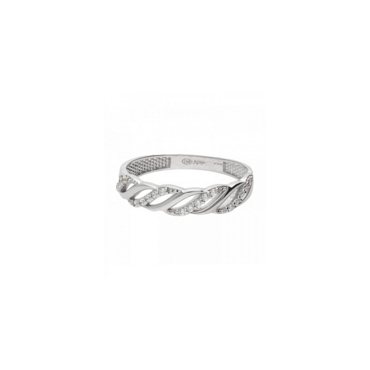 ANILLO ANTONIO CORDÓN ONDAS CIRCONITAS - M-1089524