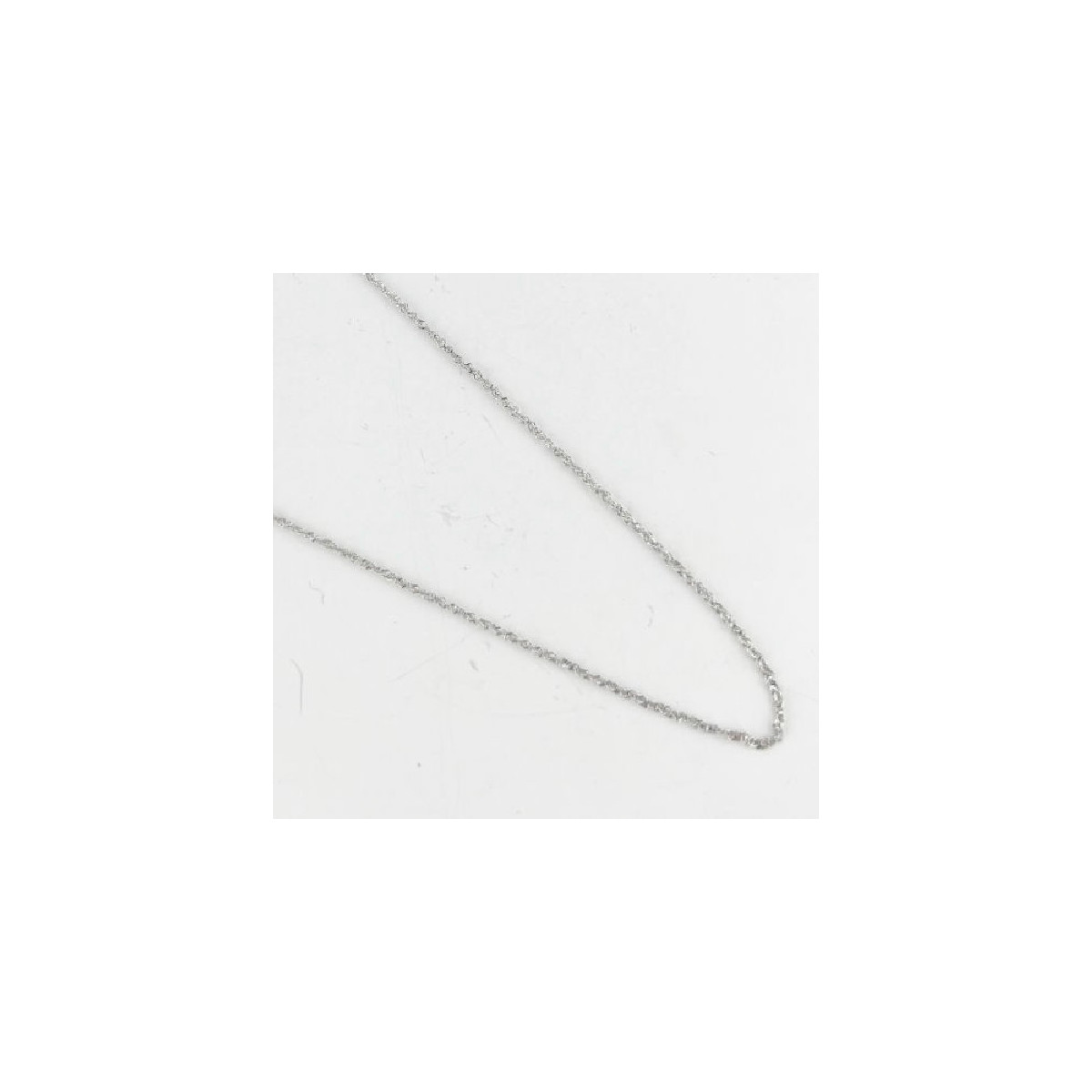 CADENA ANTONIO CORDÓN ORO BLANCO BRILLANTITOS - 1.1