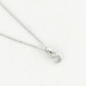 COLGANTE ANTONIO CORDÓN INICIAL BRILLANTES BLANCO - LETTO