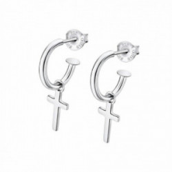 Pendientes Lotus Silver plata Aro y Cruz - LP1223-4/5