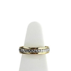 ANILLO ANTONIO CORDÓN ACABADO DIAMANTADO ORO - 1028