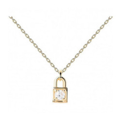 GARGANTILLA PDEPAOLA CANDADO GOLD - CO01-487-U