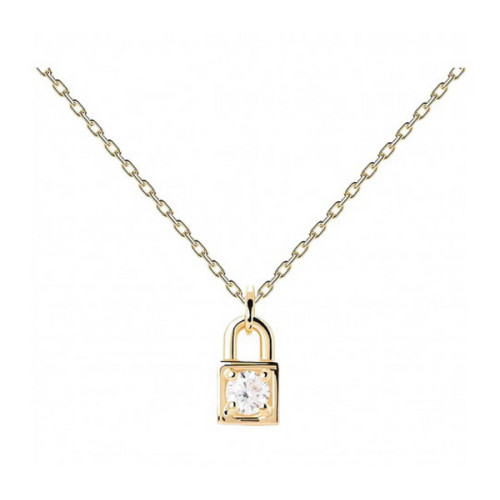 GARGANTILLA PDEPAOLA CANDADO GOLD - CO01-487-U