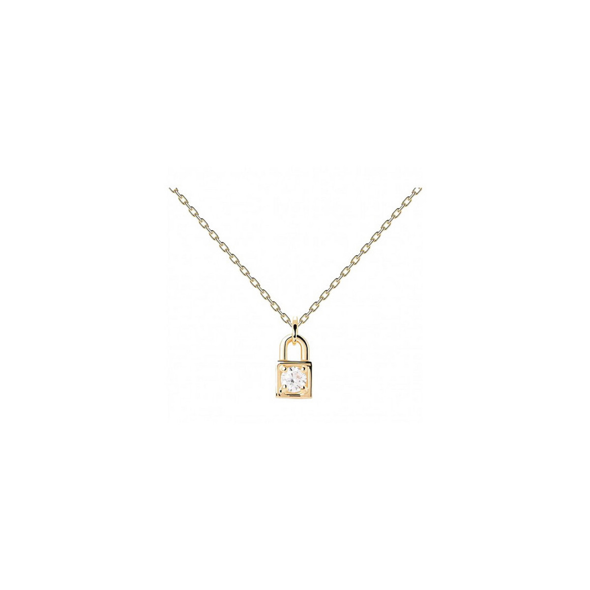 GARGANTILLA PDEPAOLA CANDADO GOLD - CO01-487-U