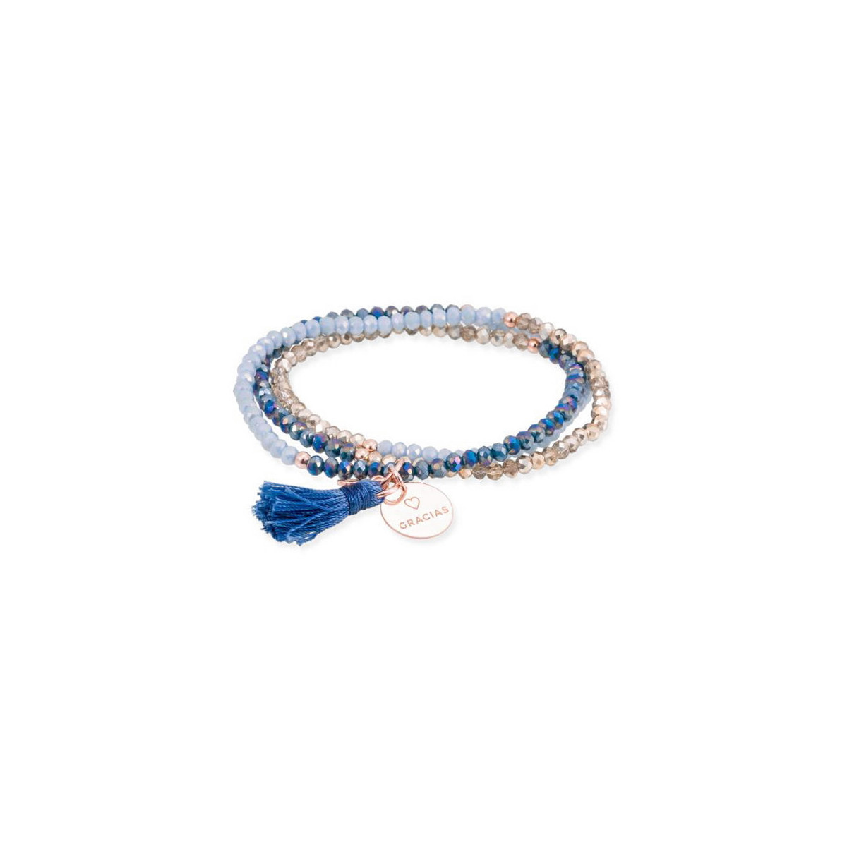 PULSERA MARINA GARCIA AZUL MENSAJE - 90170UG