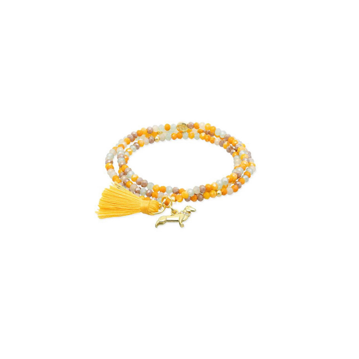 PULSERA MARINA GARCIA FLECOS AMARILLOS - 90978U4