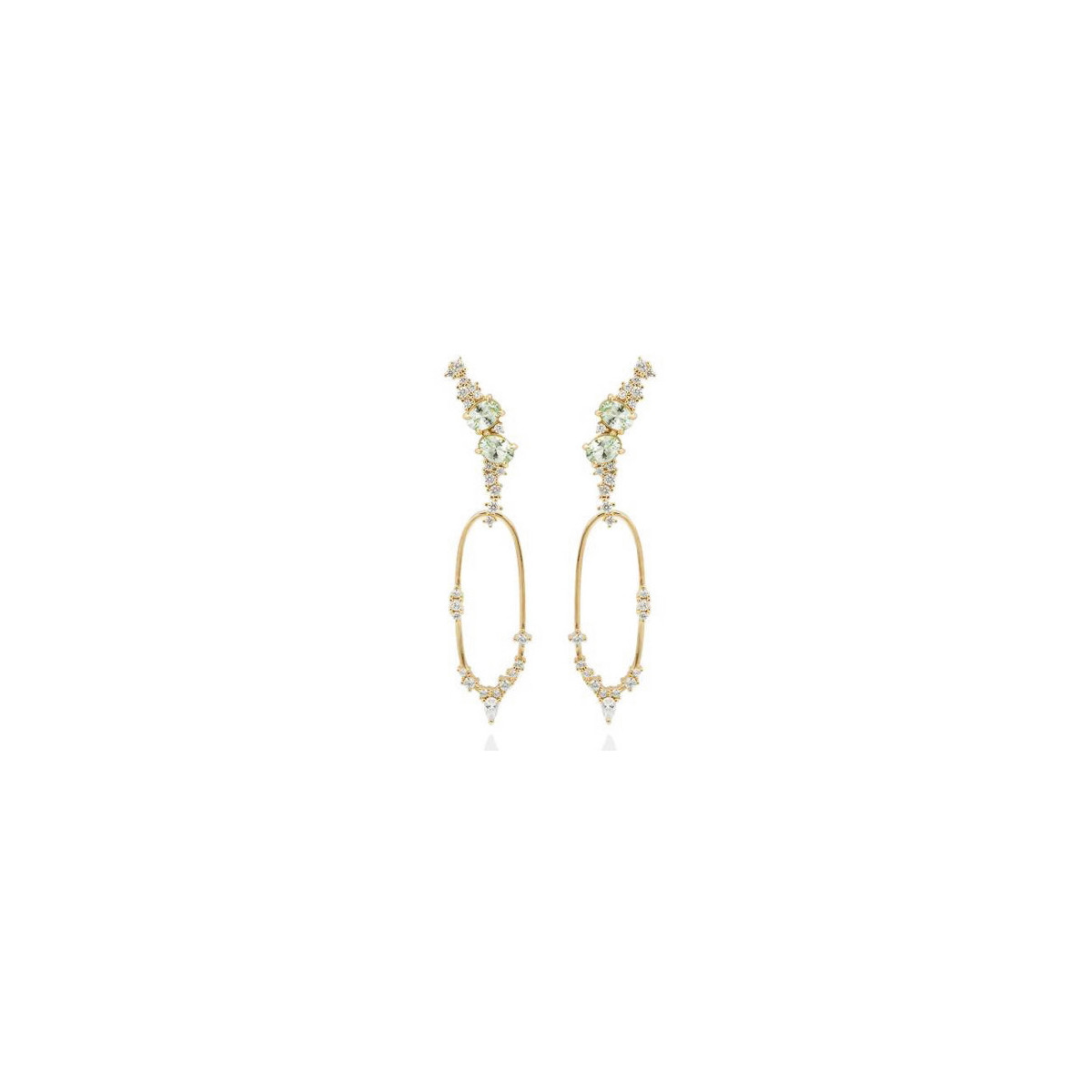PENDIENTES MARINA GARCIA LARGOS OLIVINA - 90855PDV