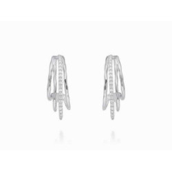 PENDIENTES MARINA GARCIA PLATA 4 TIRAS CIRCONITAS - 90941PB