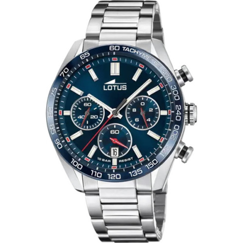 RELOJ LOTUS CHRONO CON ESFERA AZUL - 18916/4