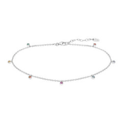 PULSERA TOBILLERA LOTUS SILVER - LP3245-8/1