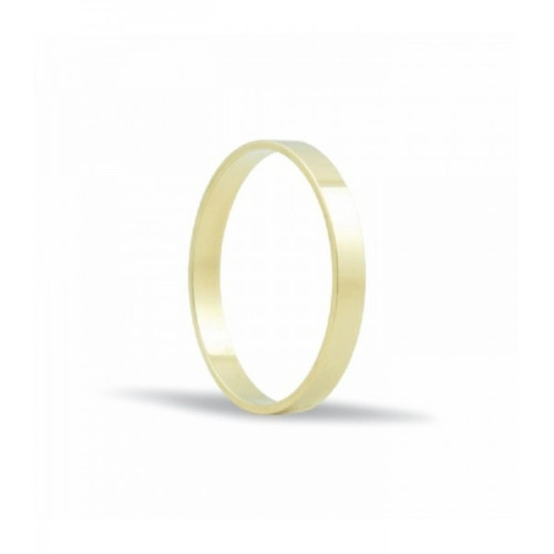 ALIANZA DE BODA BRILLO ORO PLANA