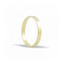 ALIANZA DE BODA BRILLO ORO PLANA
