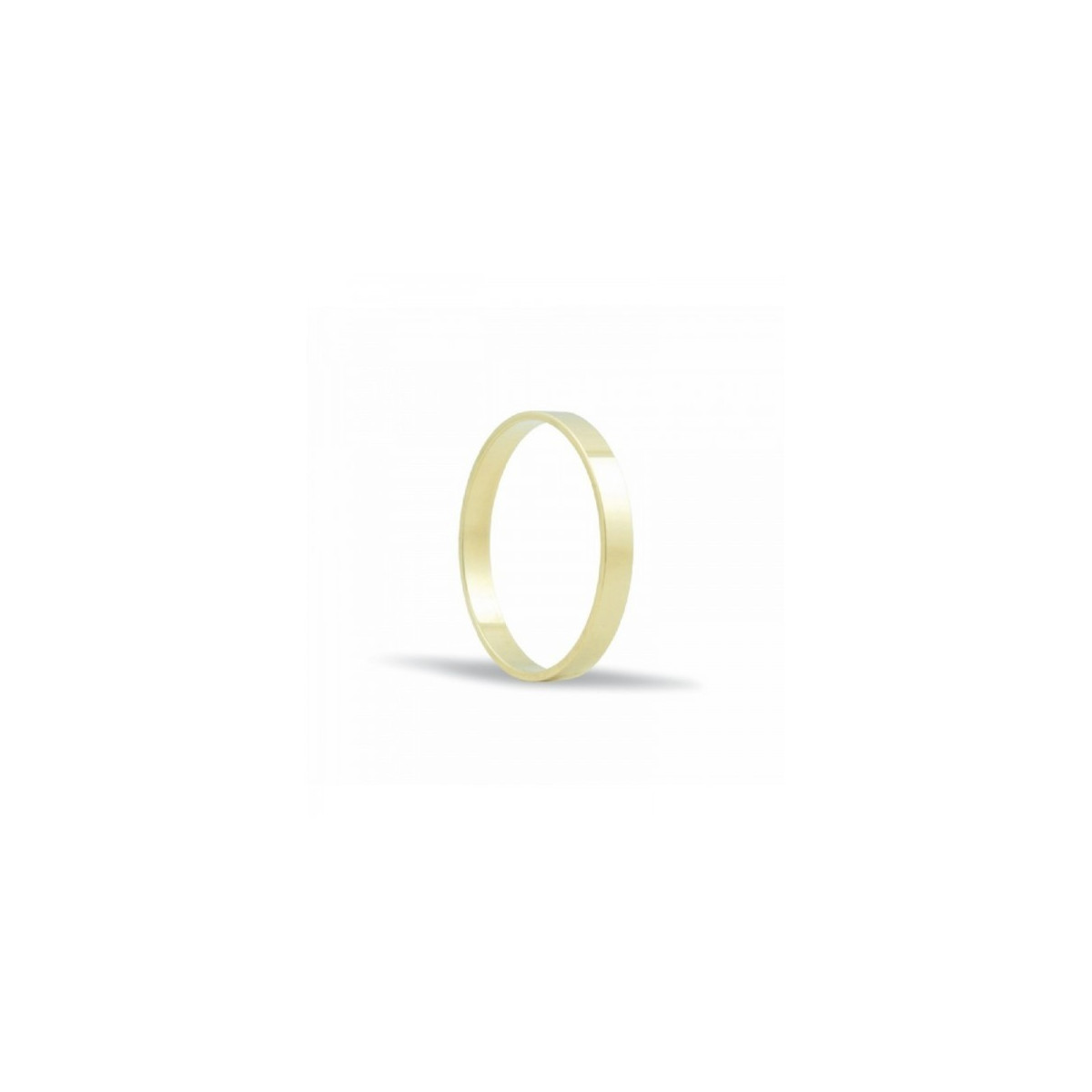 ALIANZA DE BODA BRILLO ORO PLANA