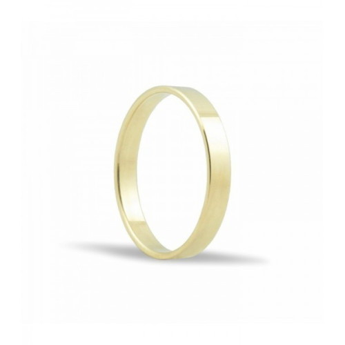 ALIANZA DE BODA BRILLO ORO CLASSIC  PLANA