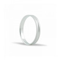 ALIANZA DE BODA 3MM ORO BLANCO PLANA