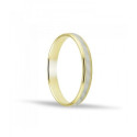 ALIANZA DE BODA BICOLOR ORO 18K
