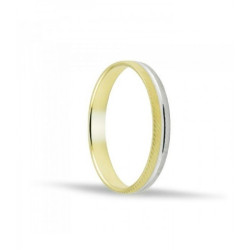 ALIANZA DE BODA FACTEADO ORO 18K