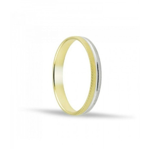 ALIANZA DE BODA FACTEADO ORO 18K