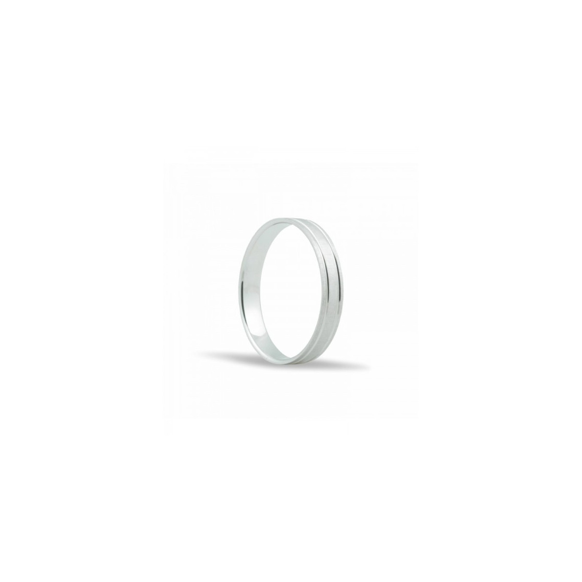 ALIANZA DE BODA CONFORT ORO BLANCO
