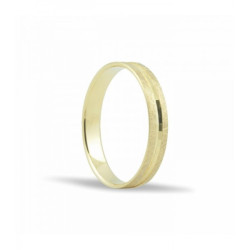 ALIANZA DE BODA CONFORT ORO HIELO