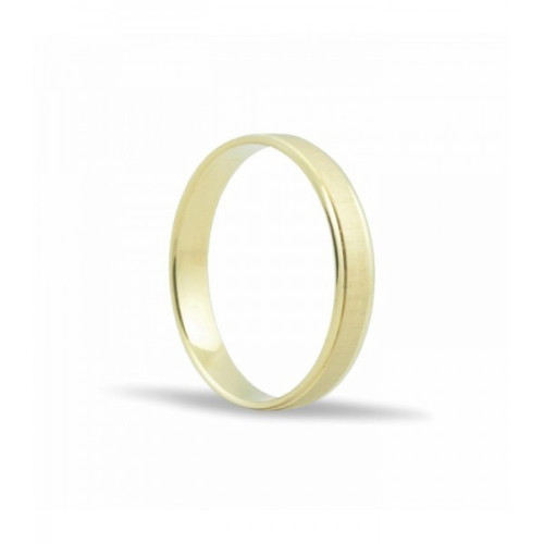 ALIANZA DE BODA CONFORT ORO  MATE