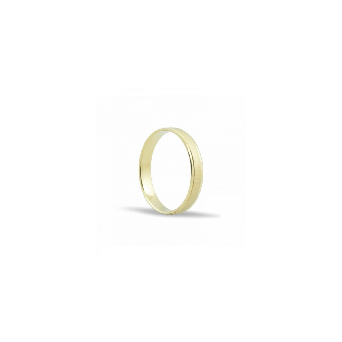 ALIANZA DE BODA CONFORT ORO  MATE
