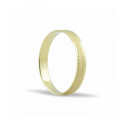 ALIANZA DE BODA FACETADO ORO 18K
