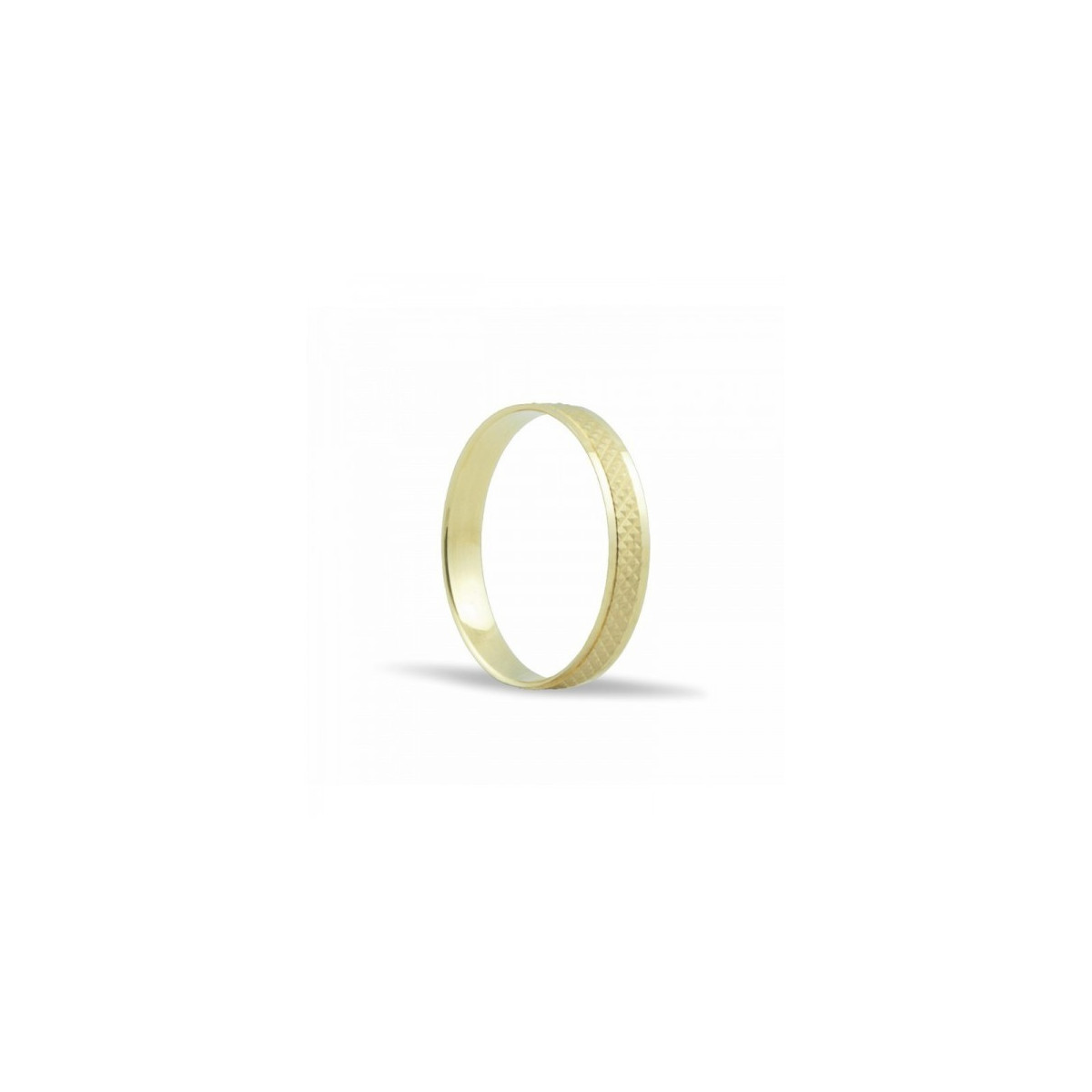 ALIANZA DE BODA FACETADO ORO 18K