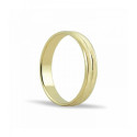ALIANZA DE BODA FACETADO DE ORO 18K