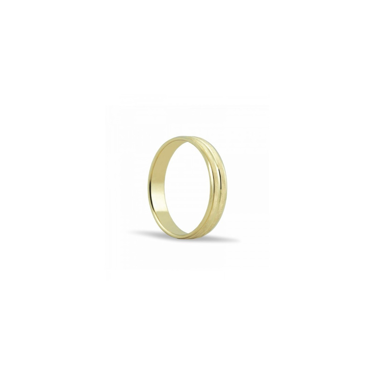 ALIANZA DE BODA FACETADO DE ORO 18K