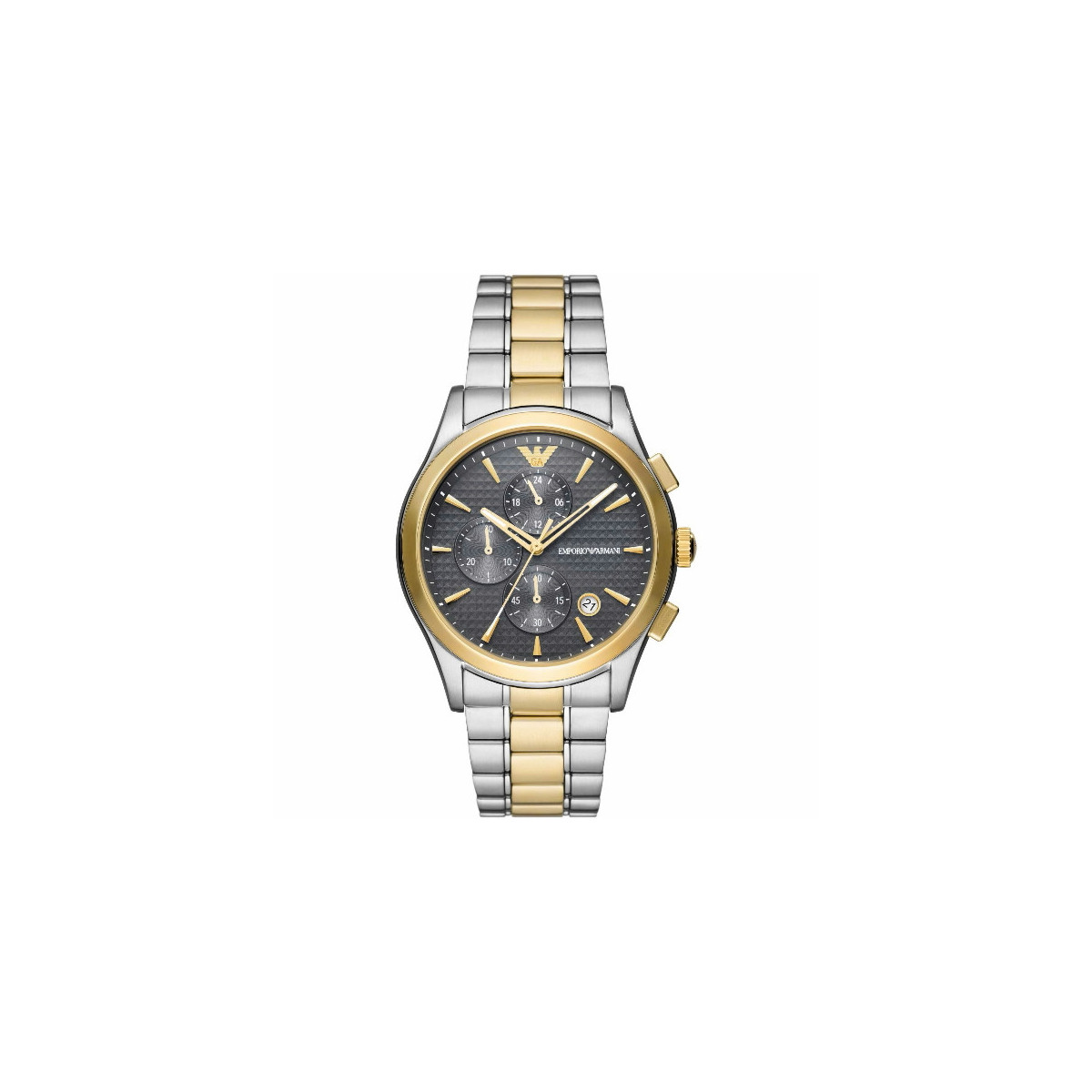 RELOJ ARMANI CUERO NEGRO BICOLOR ARMY - AR11527