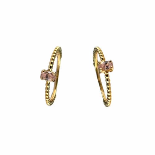 SORTIJA DE ORO PIEDRA ROSA - 125830200