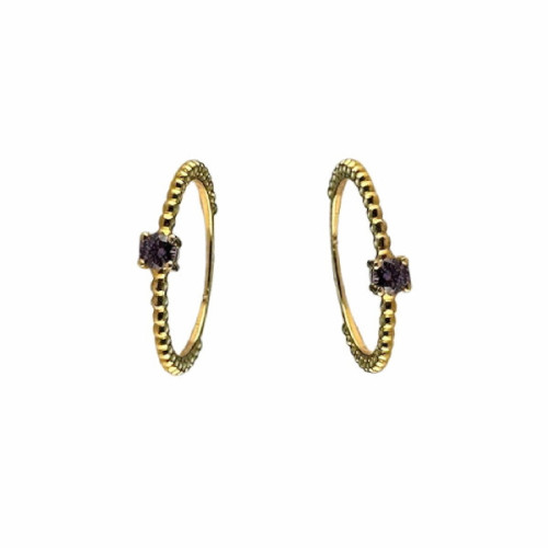 SORTIJA DE ORO PIEDRA MORADA - 130070200