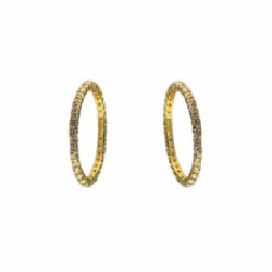 SORTIJA DE ORO CADENA DE BRILLANTES - 7777-S