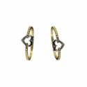 SORTIJA DE ORO BLANCO Y AMARILLO CORAZÓN - 9608-SB