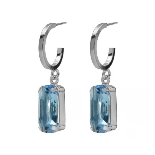 PENDIENTES VICTORIA CRUZ INSPIRE BLUE CRISTAL - A4685-10HT