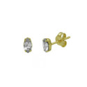 PENDIENTES VICTORIA CRUZ BOTÓN GOLD BLANCO - A4429-07DT