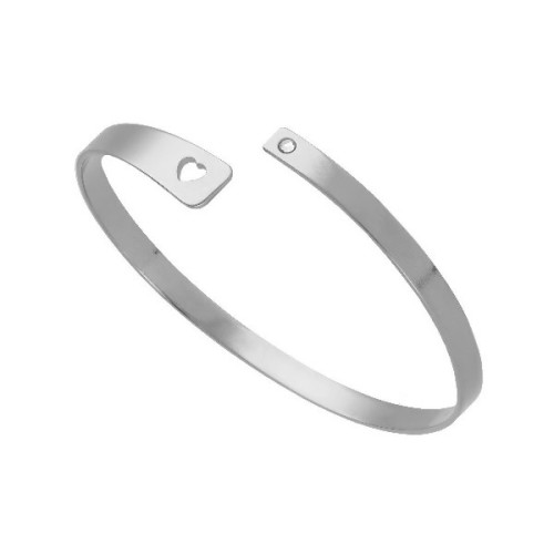 PULSERA VICTORIA CRUZ CRISTAL BLANCO CORAZÓN - A4746-07HP